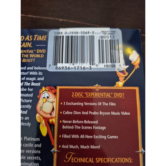 Sleeping Beauty Beauty and The Beast Movie Bundle DVDs Special Edition New - Picture 15 of 16